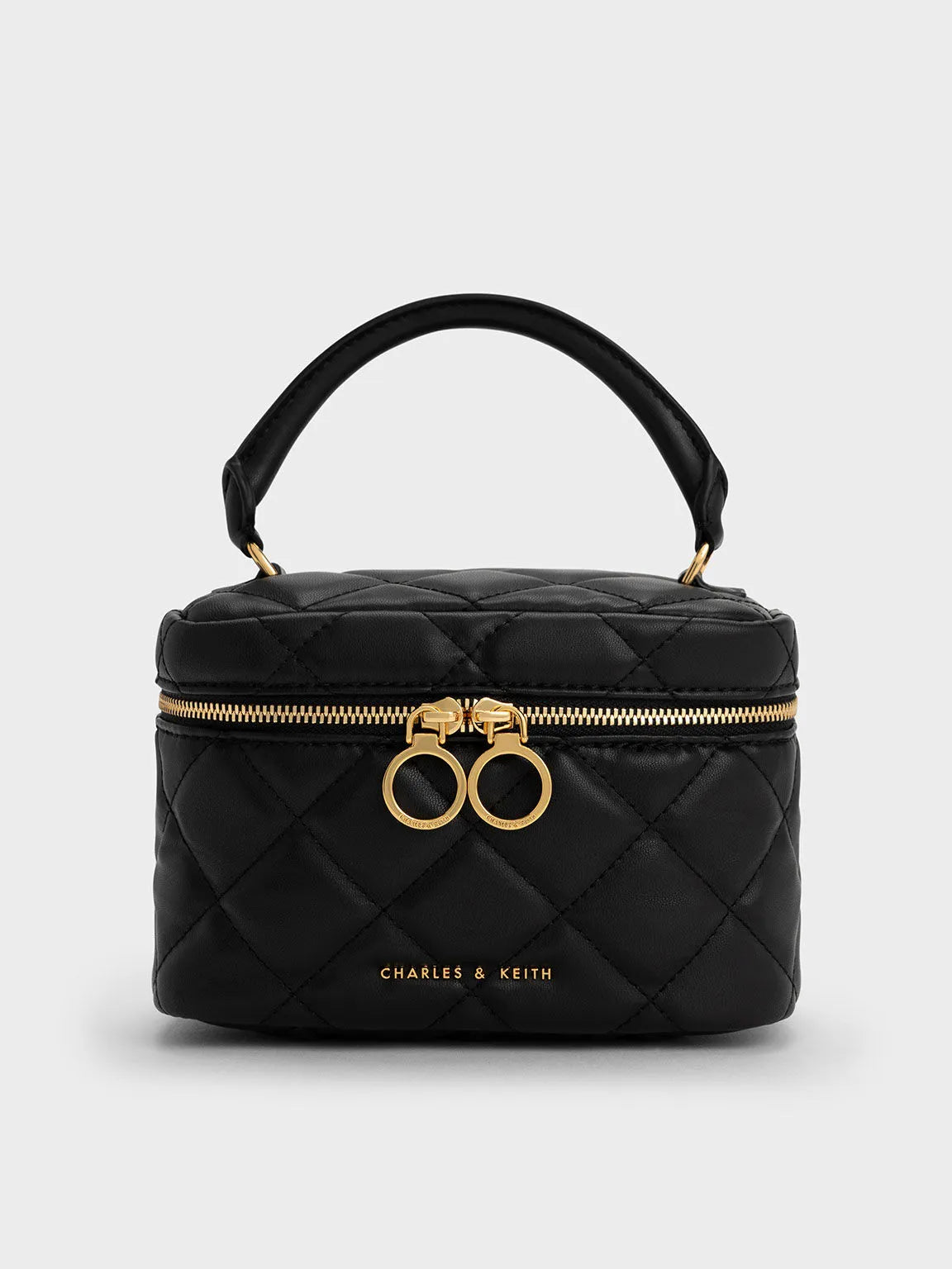 Quilted Two-Way Zip Bag