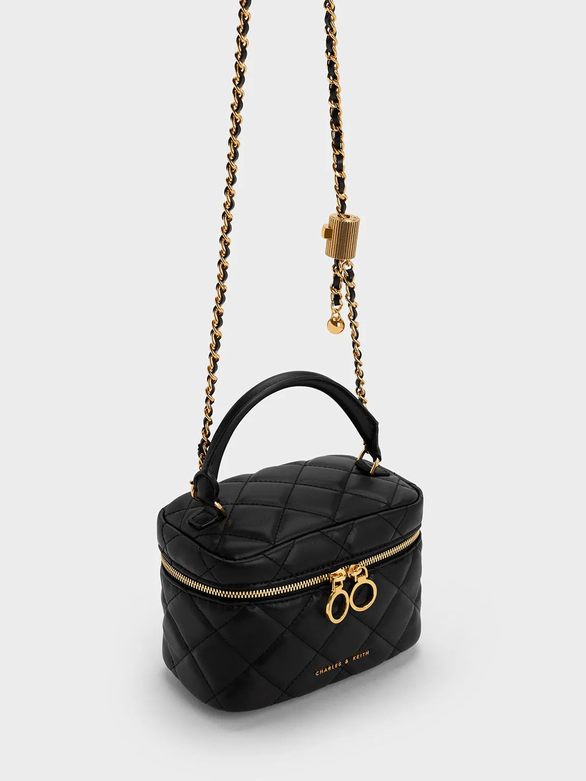 Quilted Two-Way Zip Bag