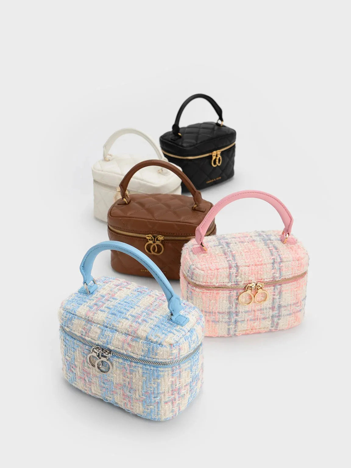 Quilted Two-Way Zip Bag