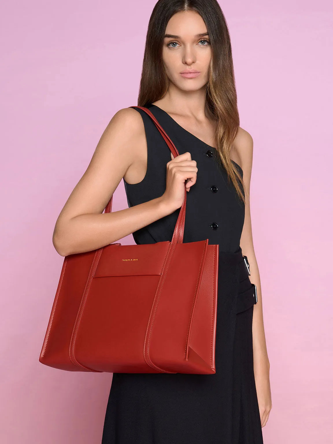 Shalia Tote Bag - Brick