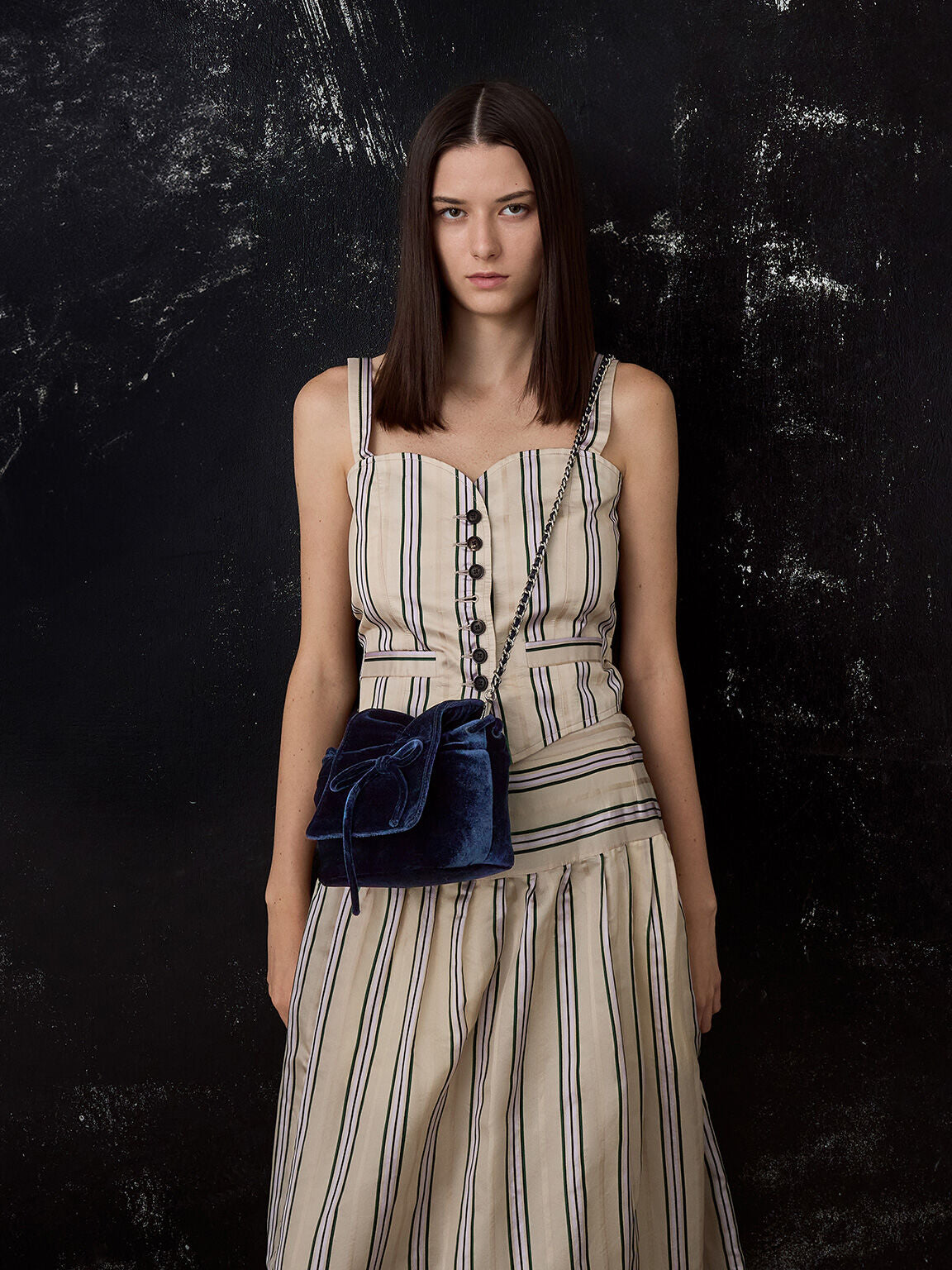 Bow Ruched Top Handle Bag
