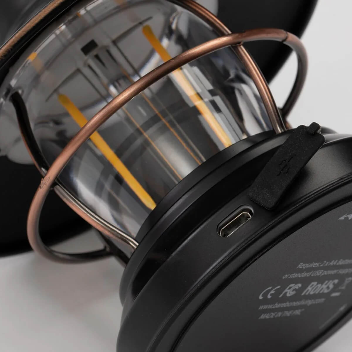 Edison Mini Lantern Vintage Black