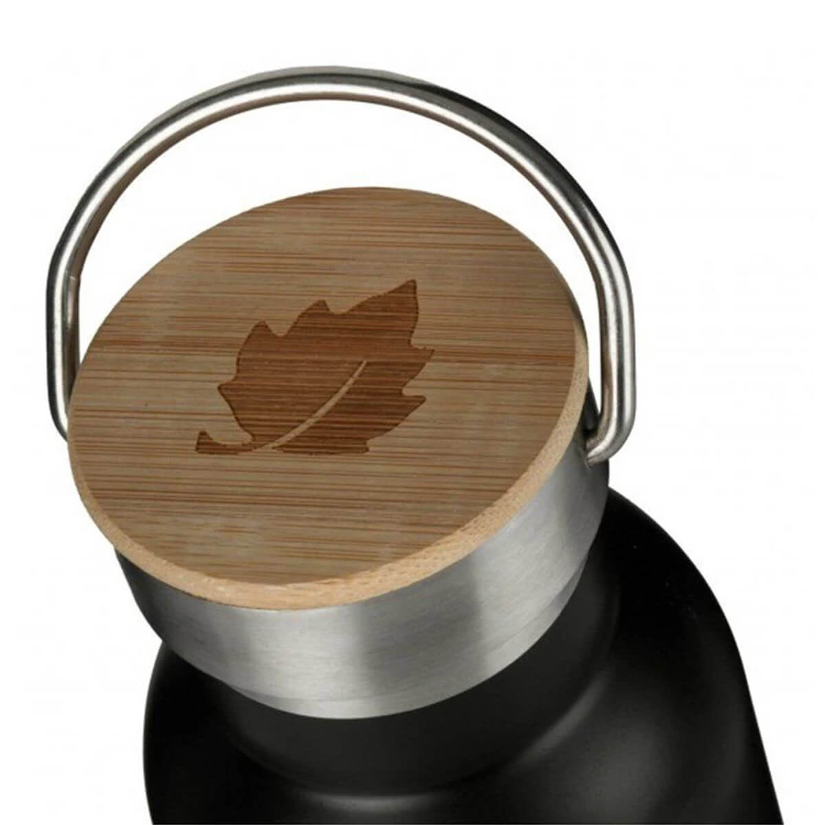 Compact Black Thermal Bottle