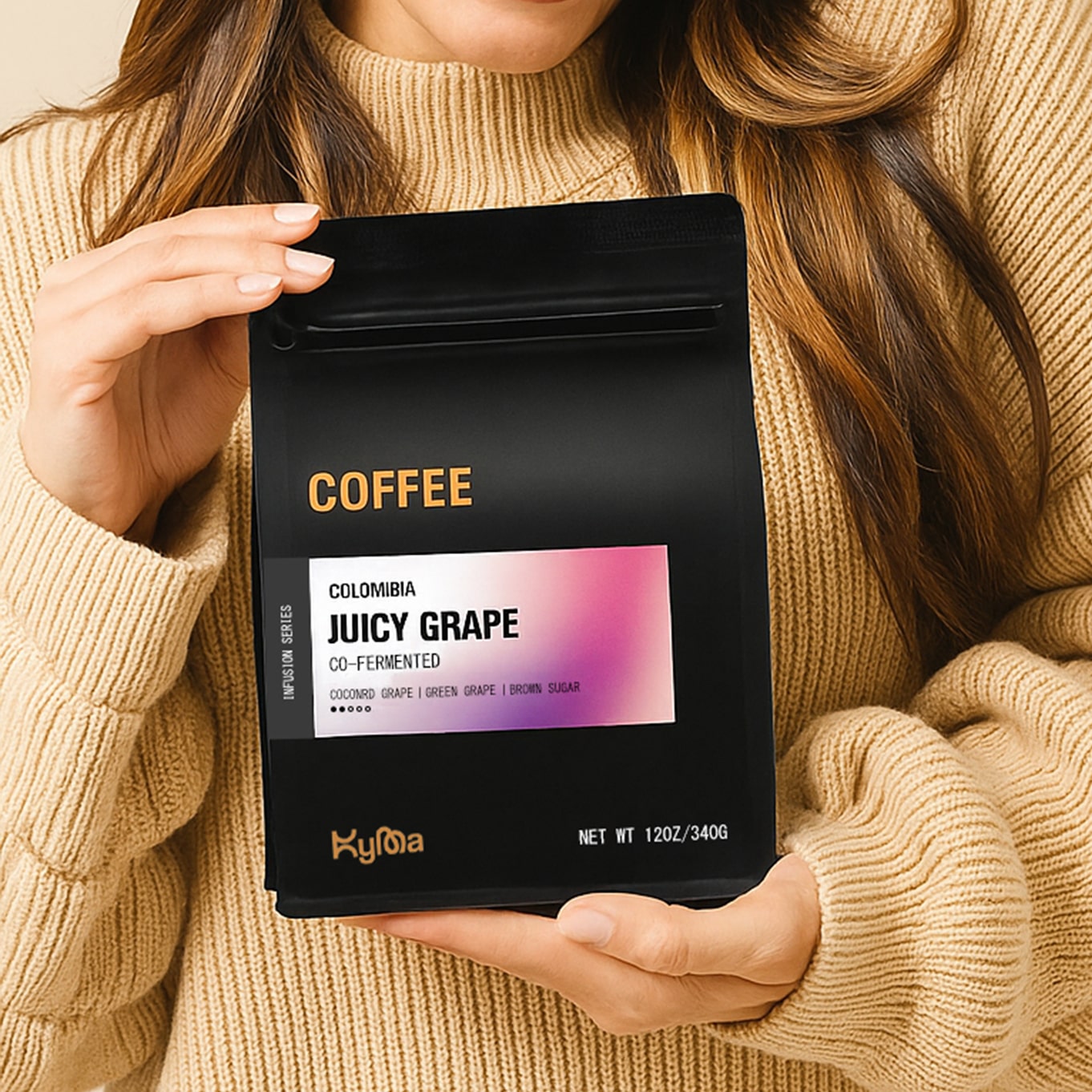 Grape Infused Colombia Coffee