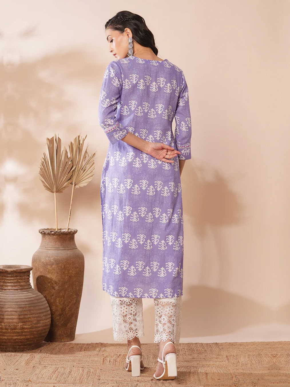 Purple Pine Tree Ethnic Costume