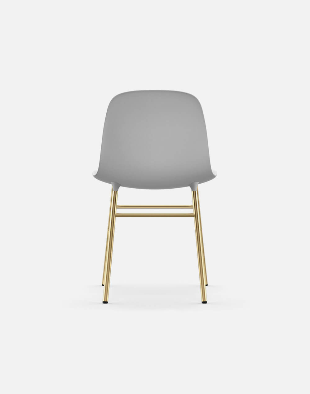 Glozin II Form Chair Brass Base