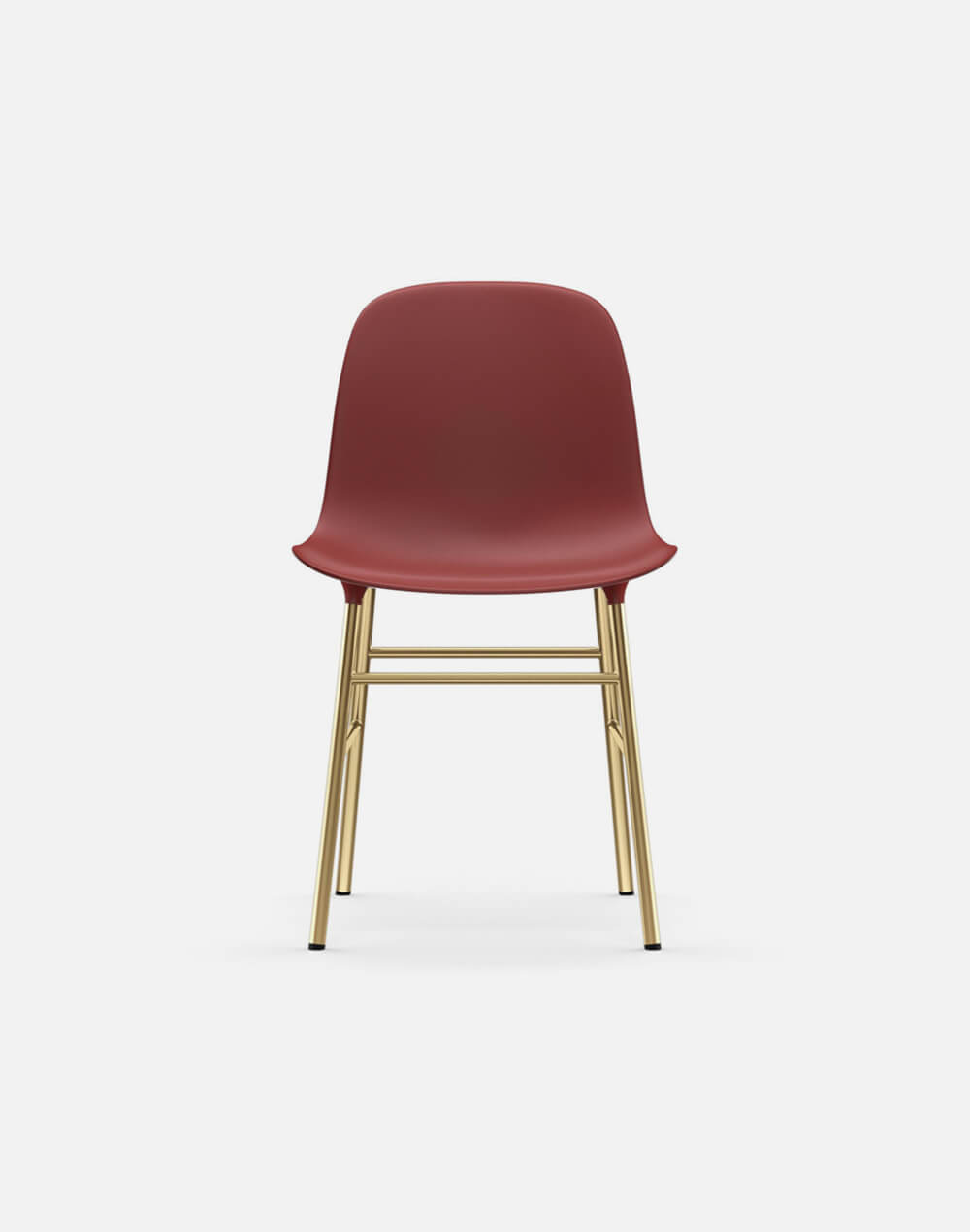 Glozin II Form Chair Brass Base