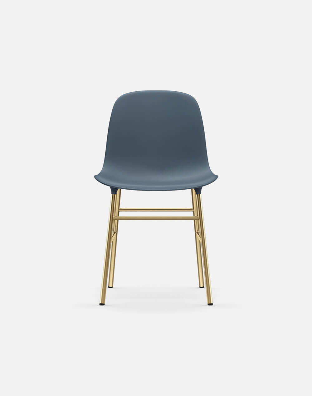 Glozin II Form Chair Brass Base