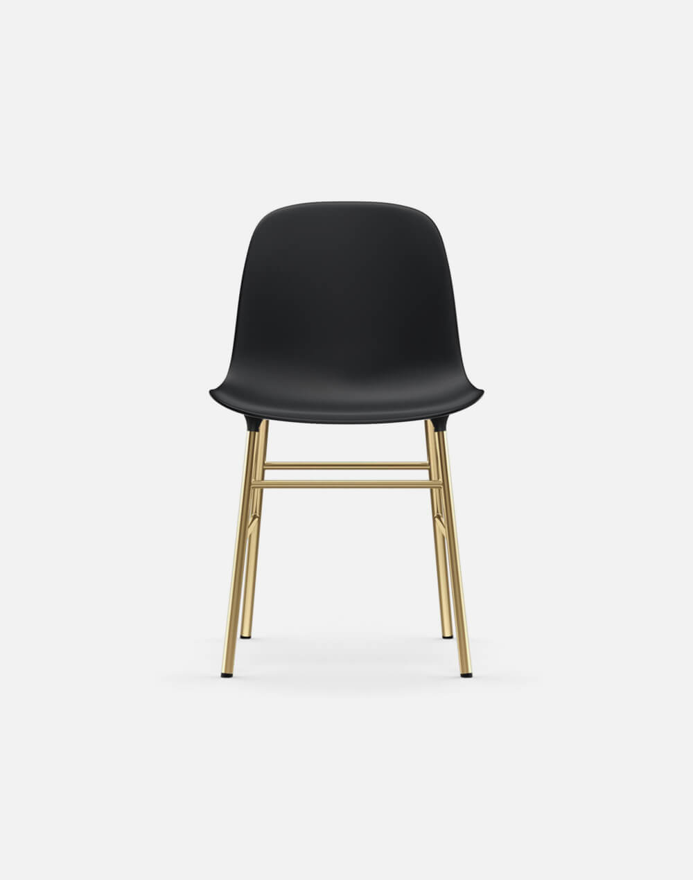 Glozin II Form Chair Brass Base