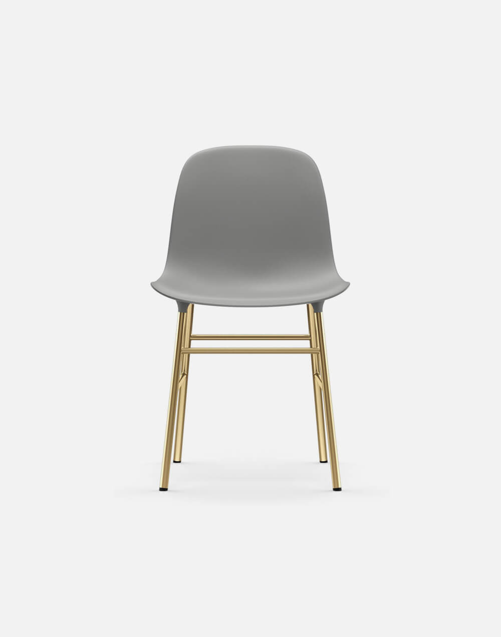 Glozin II Form Chair Brass Base